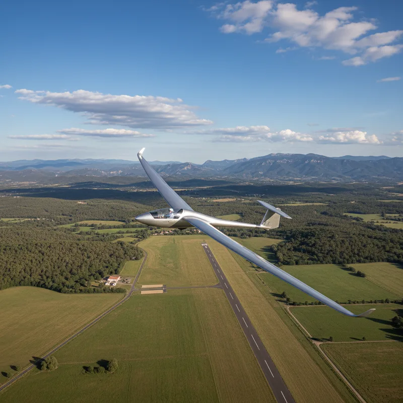Le Vol à Voile à Fayence : baptême en planeur, tarifs et restaurant de l'aérodrome